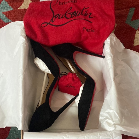 IRIZA- Louboutin, black velour - Picture 2 of 7